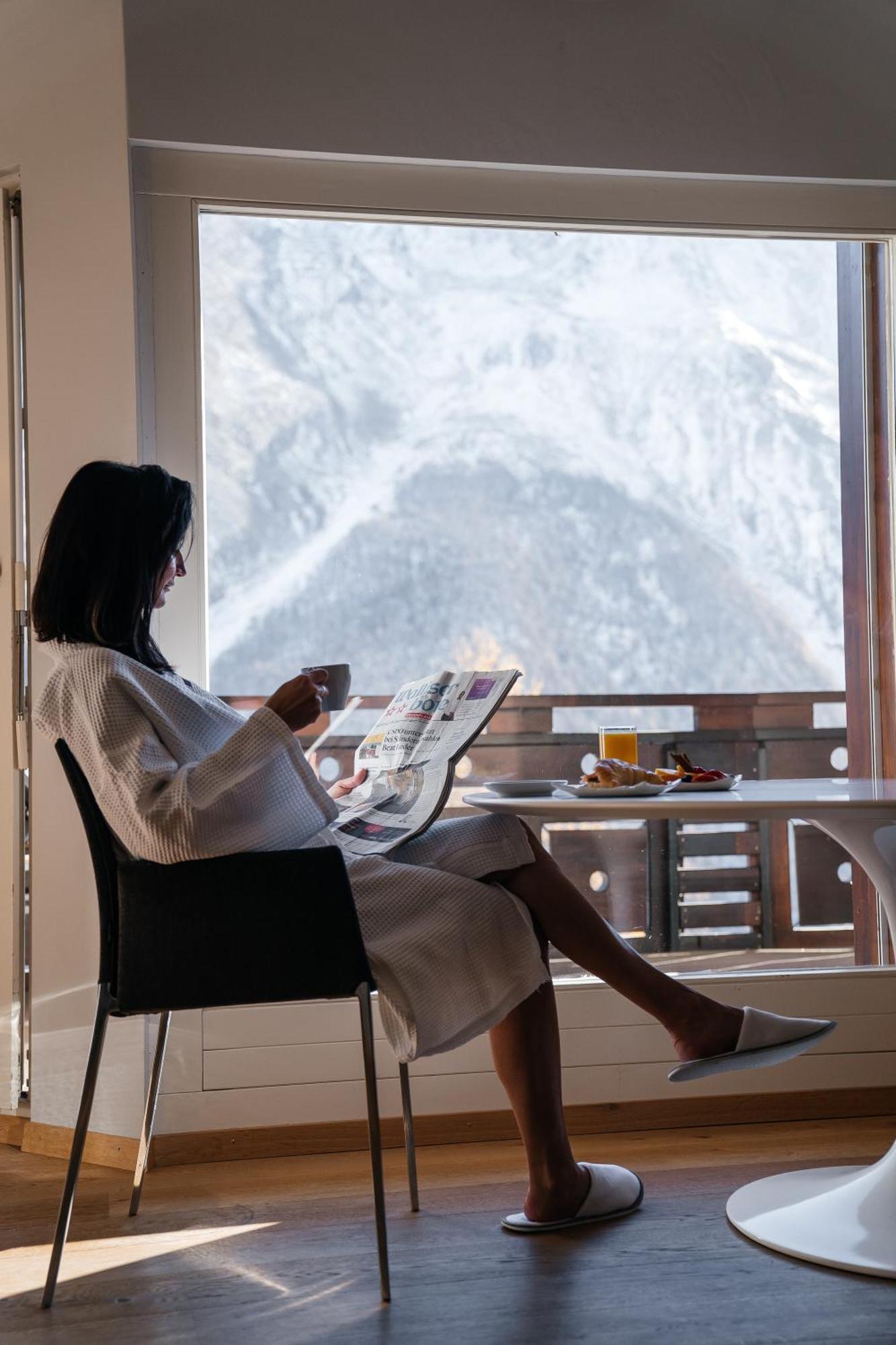 Waldhotel Fletschhorn Panoramic Retreat In Saas Fee エクステリア 写真